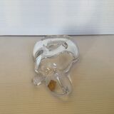 Vannes le Chatel crystal pear-shaped empty pocket ashtray