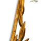 Metall wall mirror and matching shelf gold plated plated by Banci Firenze