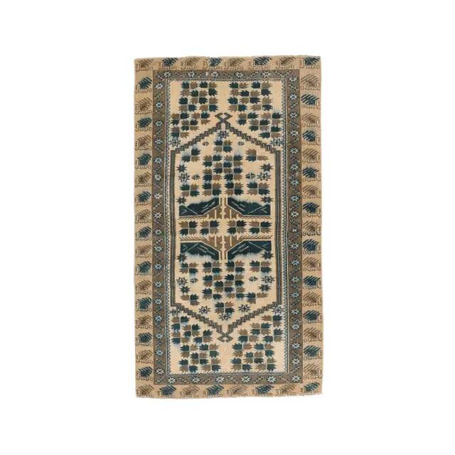 Vintage Turkish hand-knotted rug 95x172