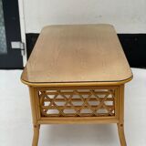 Bamboo Coffee Table with Pine Wood Top