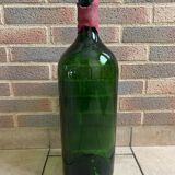 Large antique green glass bottle – Balthazar style – 50 cm