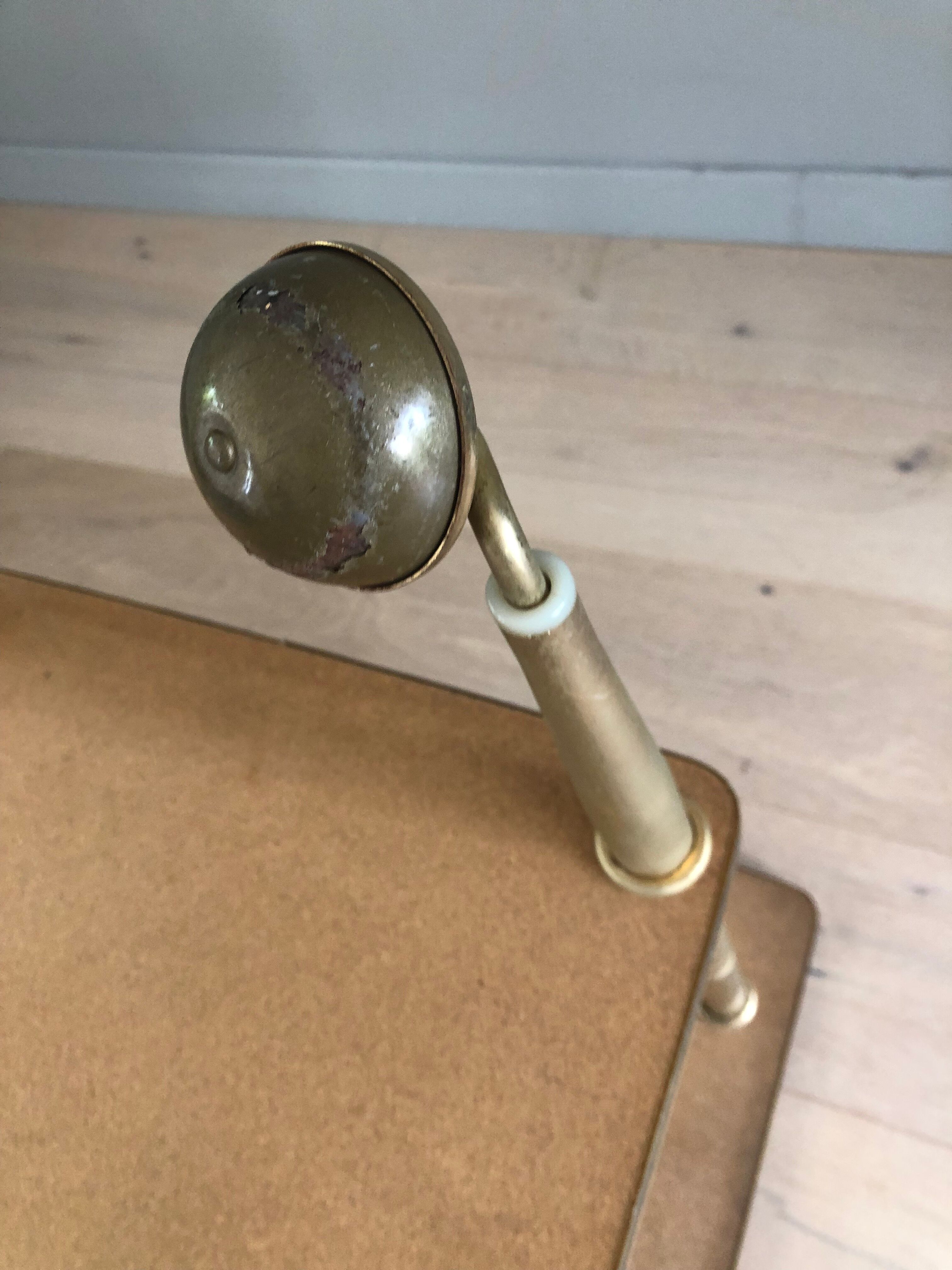 Vintage service table in Formica with wheels