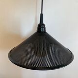 Black perforated metal suspension