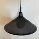 Black perforated metal suspension