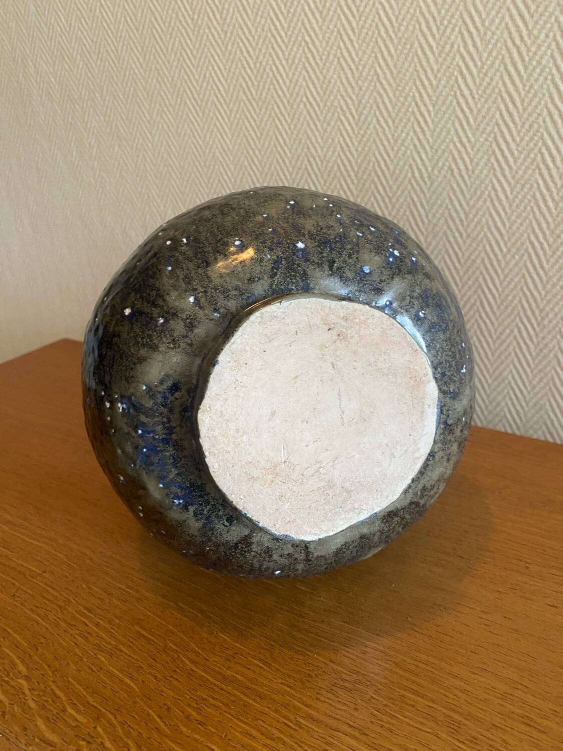 1960s sea foam ceramic vase