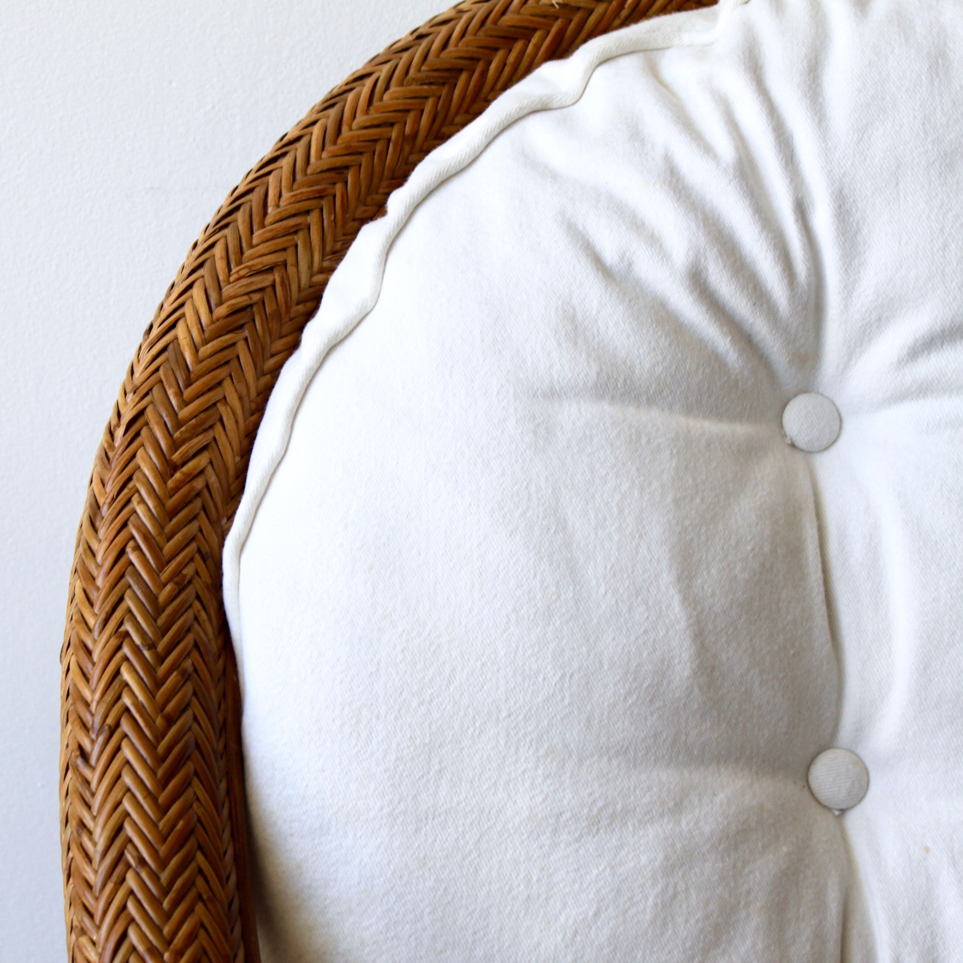 1980's rattan armchair