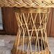 Round rattan coffee table