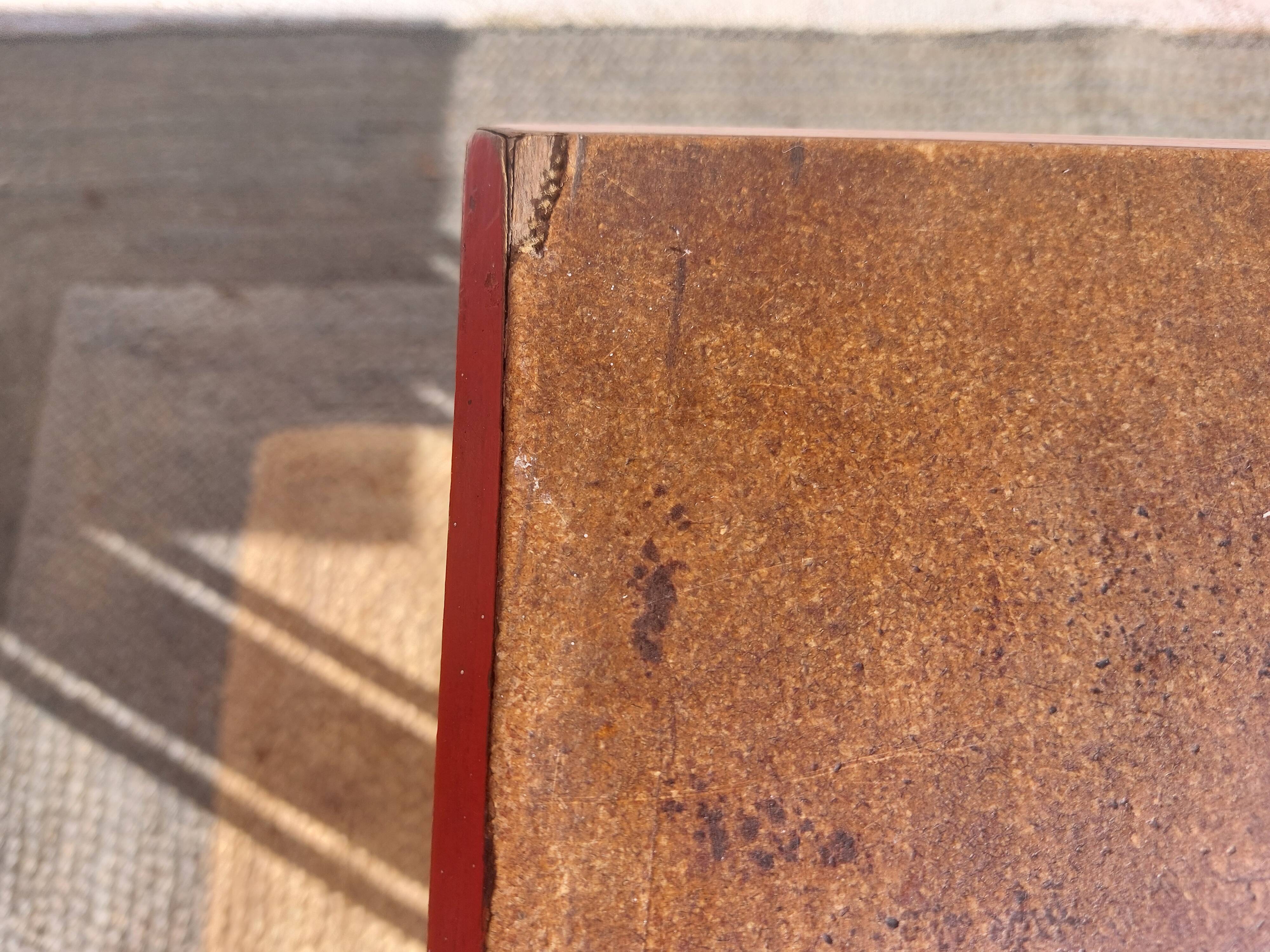 bistro table, wood and aluminium