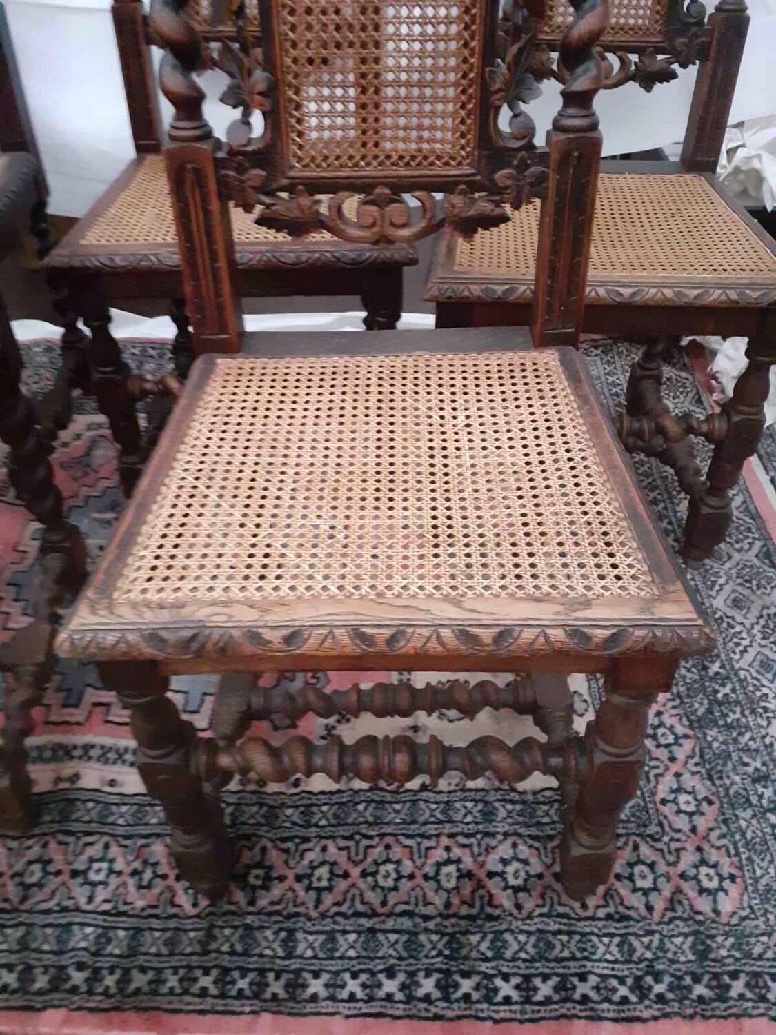 5 Louis XIII style chairs