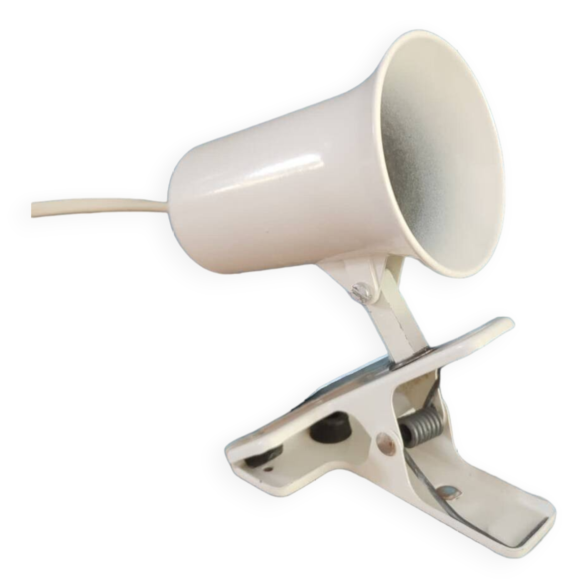 White steel clamp spotlight lita 70s