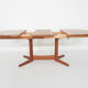 Teak oval extendable dining table by Korup Stolefabrik