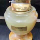 Vintage table lighters + 2 onyx ashtrays – decorative set