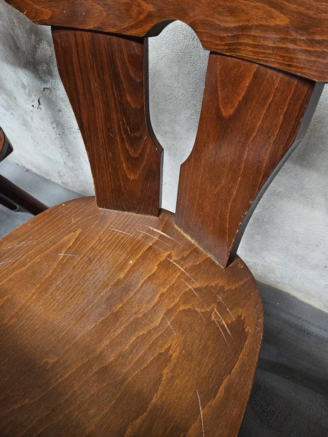 Set of 12 vintage bistro chairs 1960