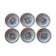 Lot of 6 plates dessert opaline vintage