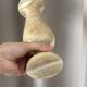 Vintage Italian Onyx Marble Vase – 25 cm – Honey & Cream Stone