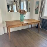 Solid oak farmhouse table