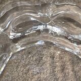 Pair of crystal salerons by daum tableware