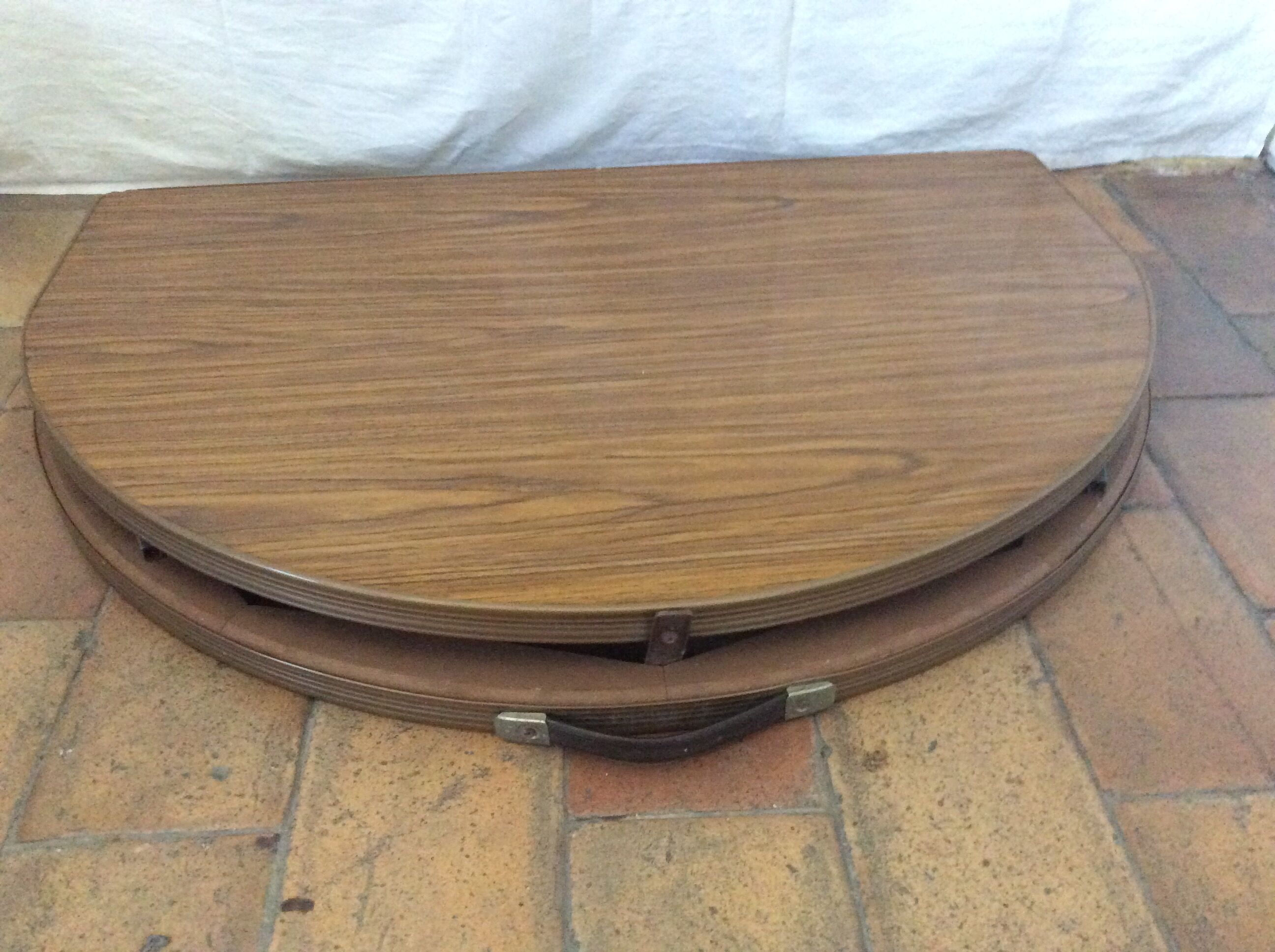 Vintage oval camping table