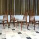 Set of 4 dining room chairs model "Eva" by Niels Koefoed for Koefod Møbelfabrik, Denmark 1960s