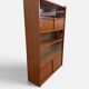 Vintage display library 60/70 Sliding door shelf