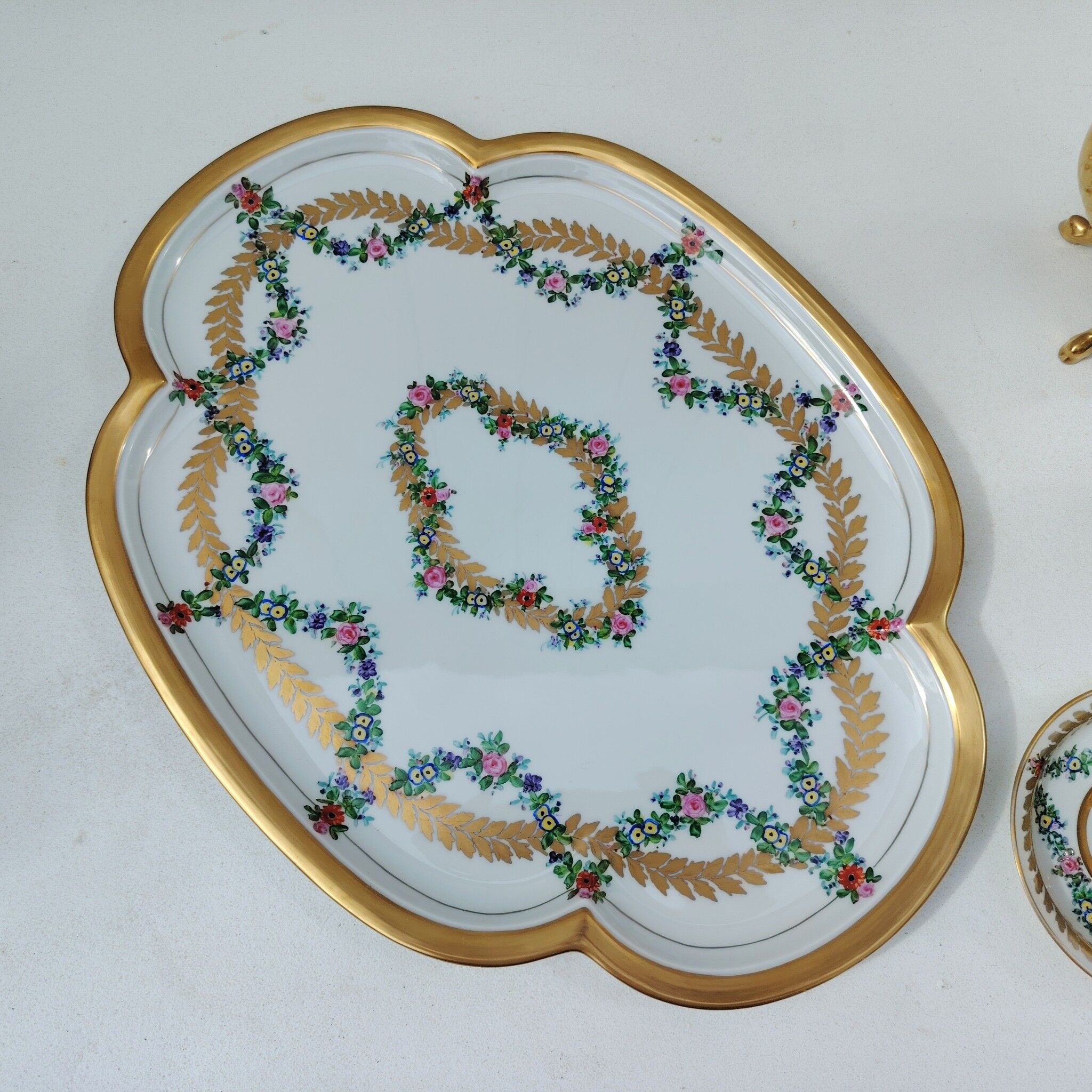 Coffee service for two, Limoges porcelain, complete