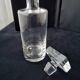 Cylindrical whiskey decanter in Sèvres crystal.