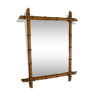 Miroir bambou années 50 - 60x45cm