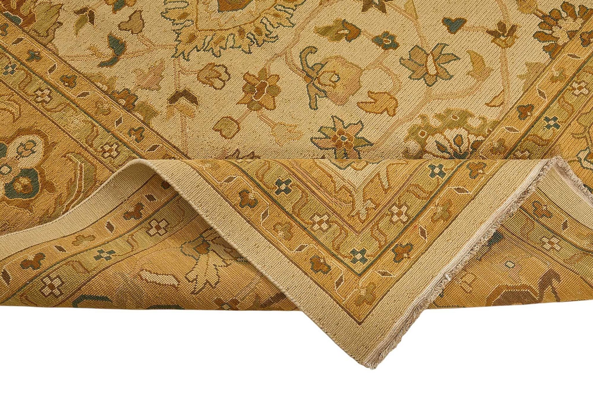 Turkish Handknotted Wool Oushak Rug 262 cm x 350 cm
