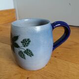 Mug tasse chope en grès d’Alsace signé Fortuné Schmitter à Betschdorf