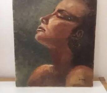 Old portrait painting.