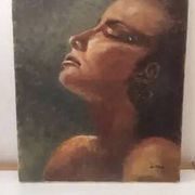 Old portrait painting.