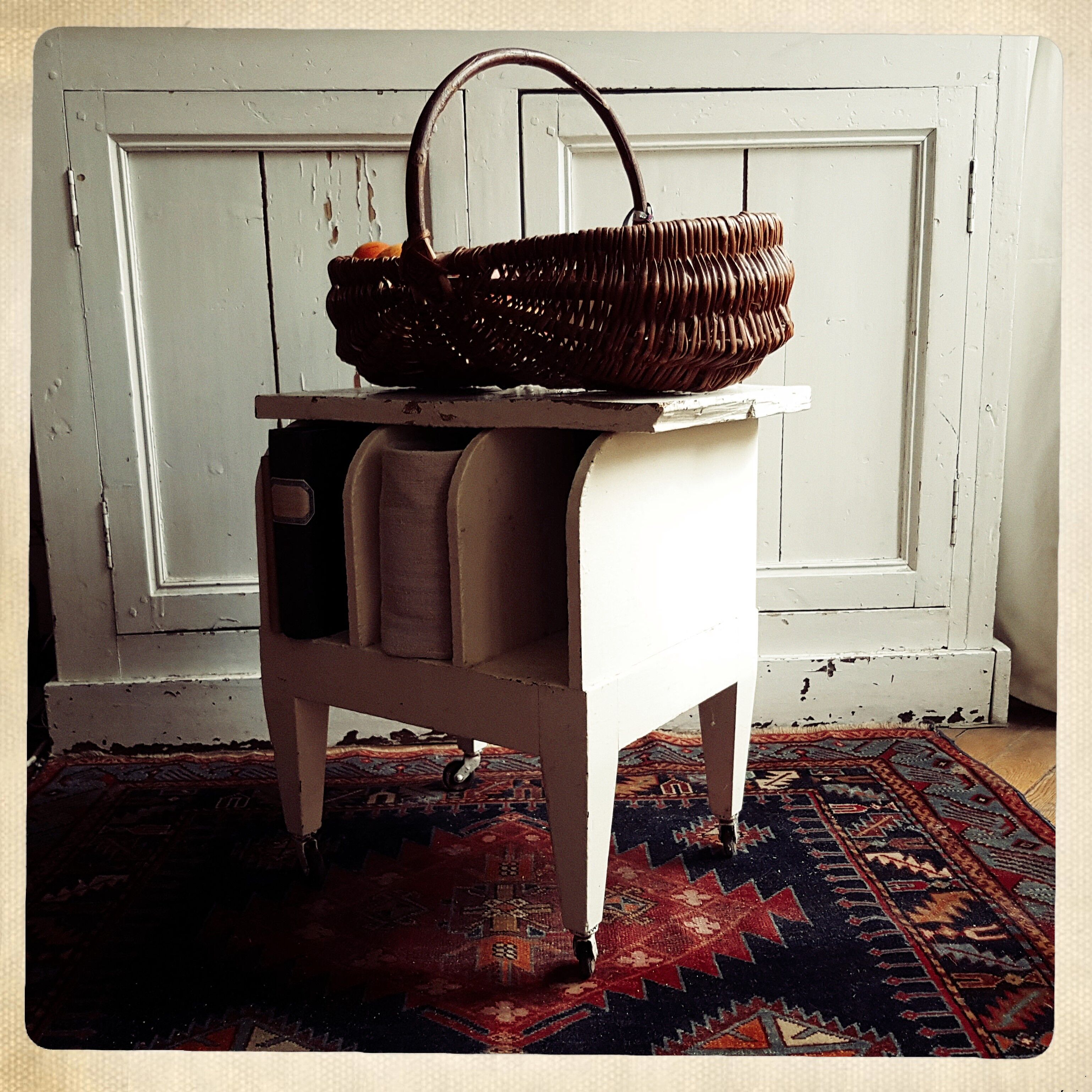 Small wooden locker cabinet