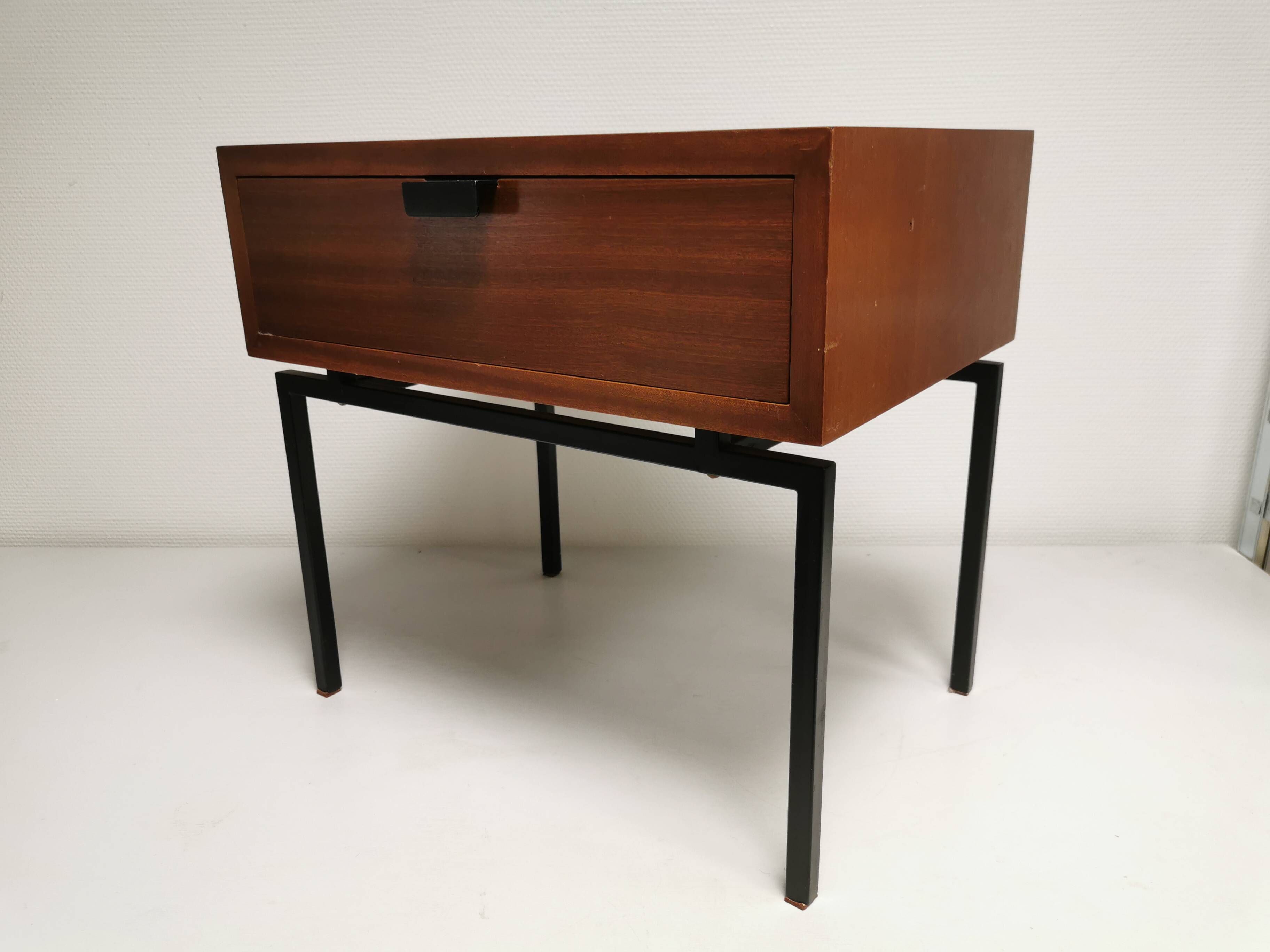 Pair of bedside tables / vintage sofa end, design 50s 60s