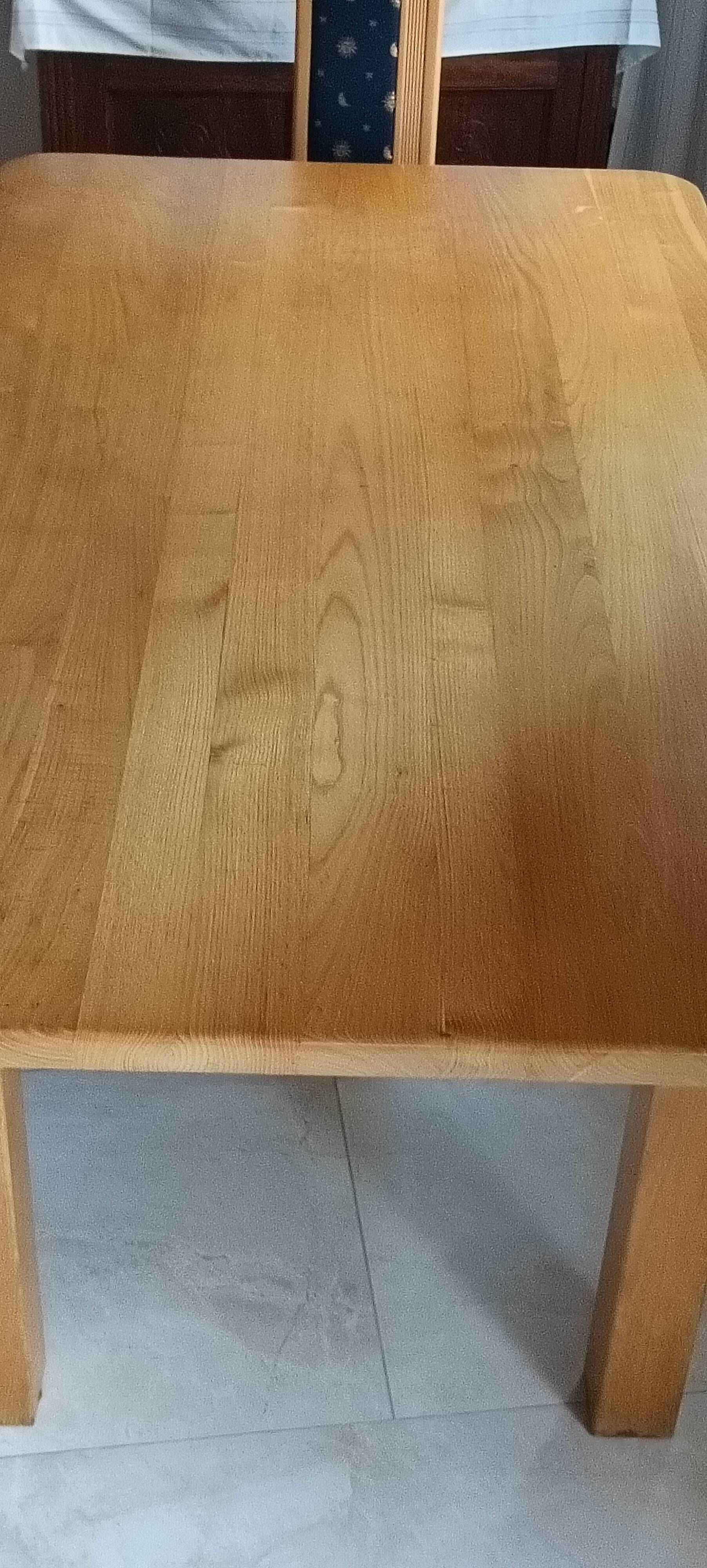 Table à manger exceptionnelle en chêne massif 220x120x78 cm