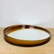 Miroir rond Syla 710 cerclage ambré