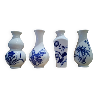 Set of 4 small Chinese vases
