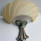 Vintage Italian resin and glass wall light