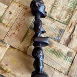 Very rare woman statuette in wenge signed Mayola “Muta” Congo circa 1940