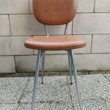 8 vintage chairs in skaï