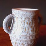 Ceramic vase with handles from the 50s signed Jean Austruy