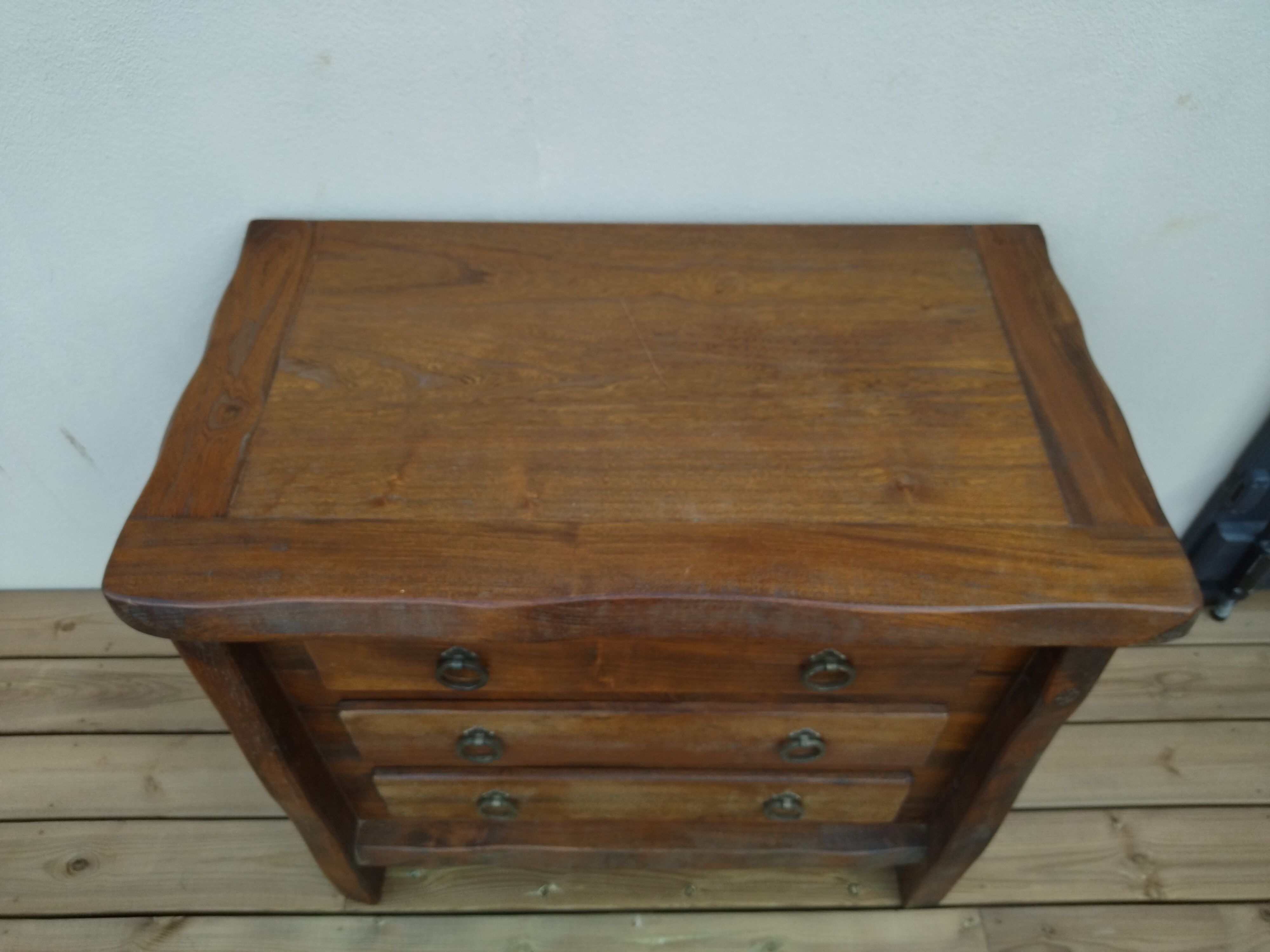 Brutalist Elm Chest of Drawers