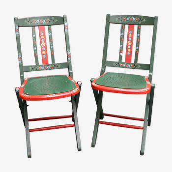 Paire de chaises bistrot piables Luterma