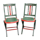 Pair of bistro chairs piables Luterma