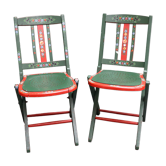Pair of bistro chairs piables Luterma