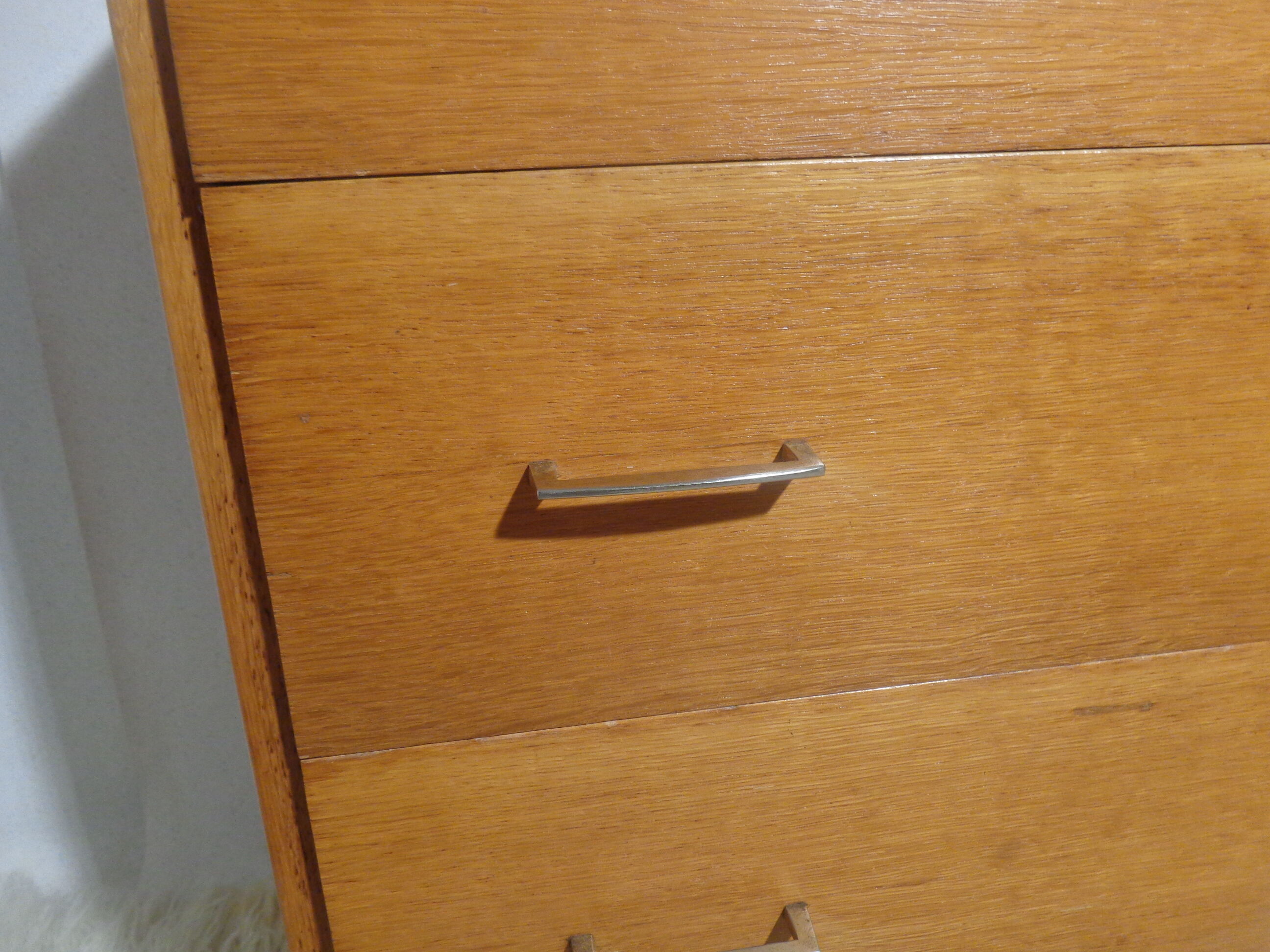 Commode vintage scandinave pieds compas année 60