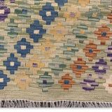 Traditional cream flat woven runner rug 81x300cm