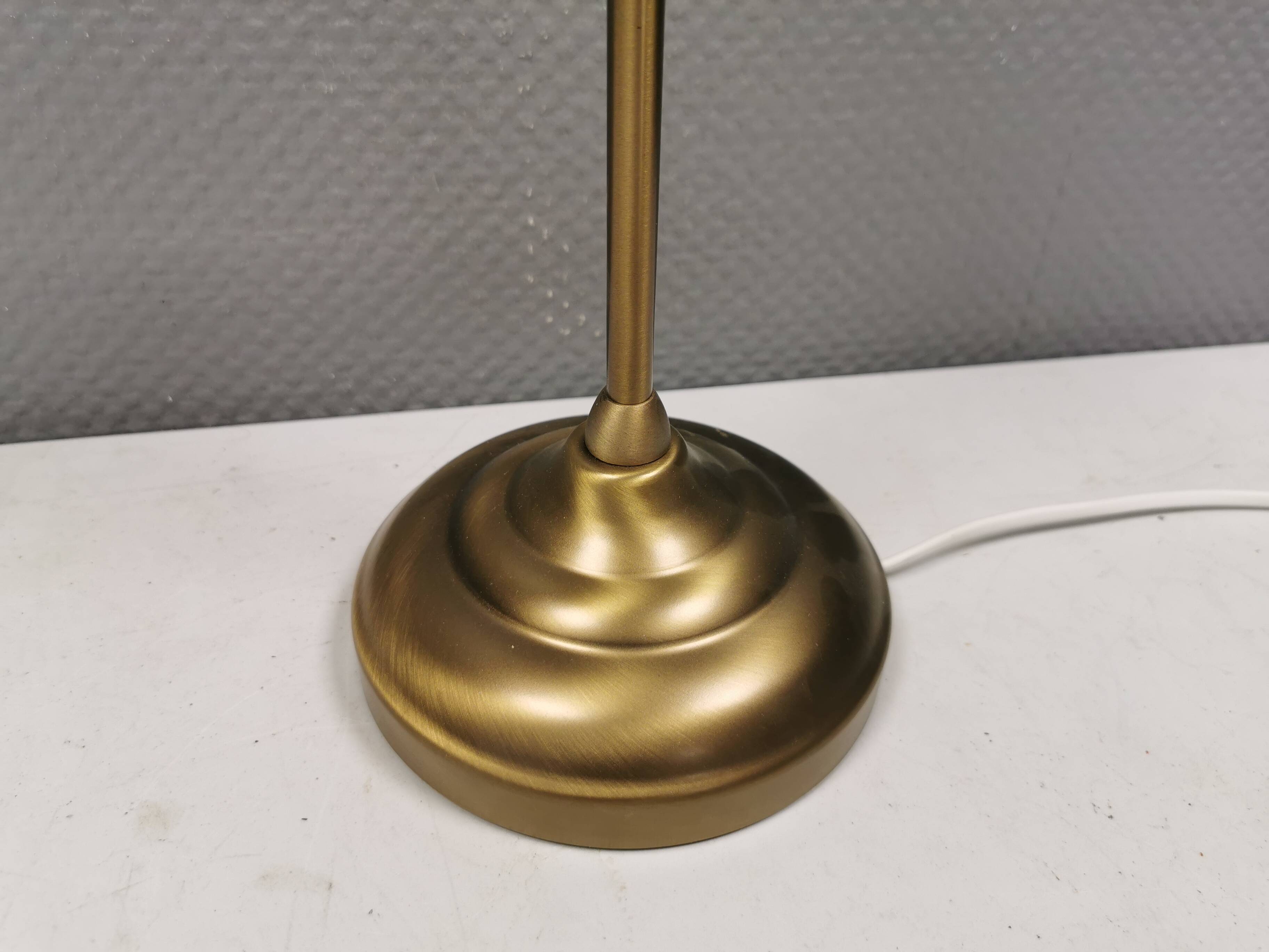 Gold-colored table lamp, Danish from the 1980-90s