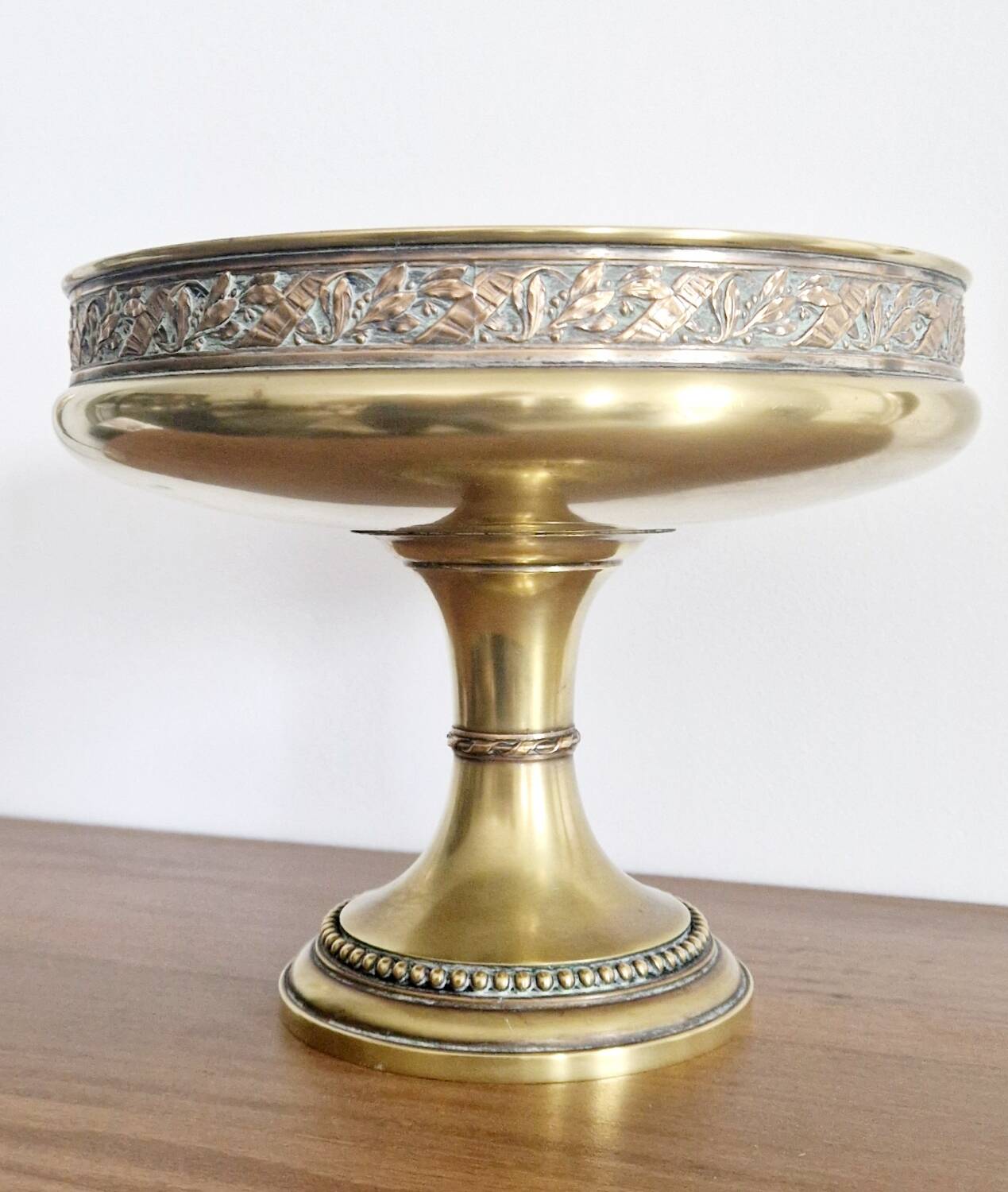 Gilded metal footed cup from the early 20th century
