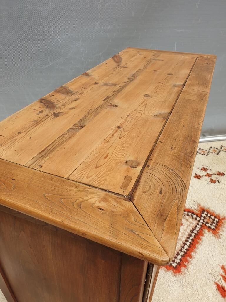 Norman countryside buffet in solid cherry wood nineteenth