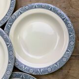 Lot of 6 soup plates Earth iron Lamartine